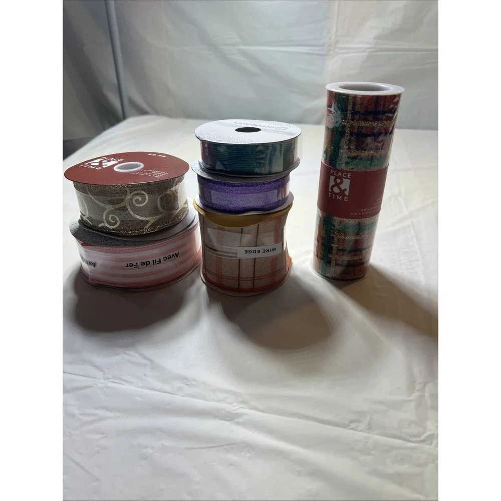 Lot Of 6 Rolls Of Crafting Ribbon #2